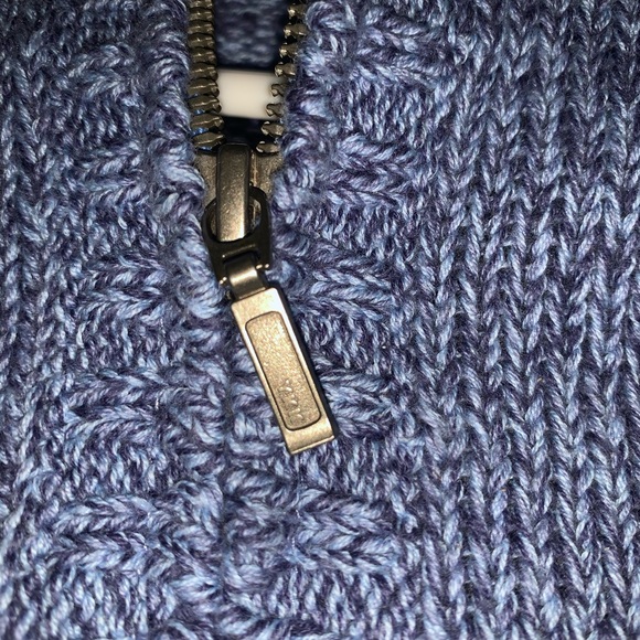 L.L. Bean Cotton Knit Zip Up Sweater - Picture 8 of 8